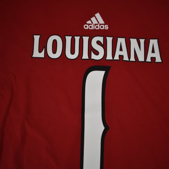 adidas Youth Boys Louisiana Lafayette Ragin' Cajuns Football Jersey New Large - Picture 3 of 5